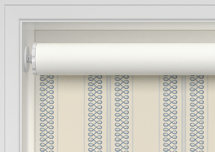 Trellis Prints, Noble Stripe Raffs Blue - Twist&Fit Roller Blind - Image 9